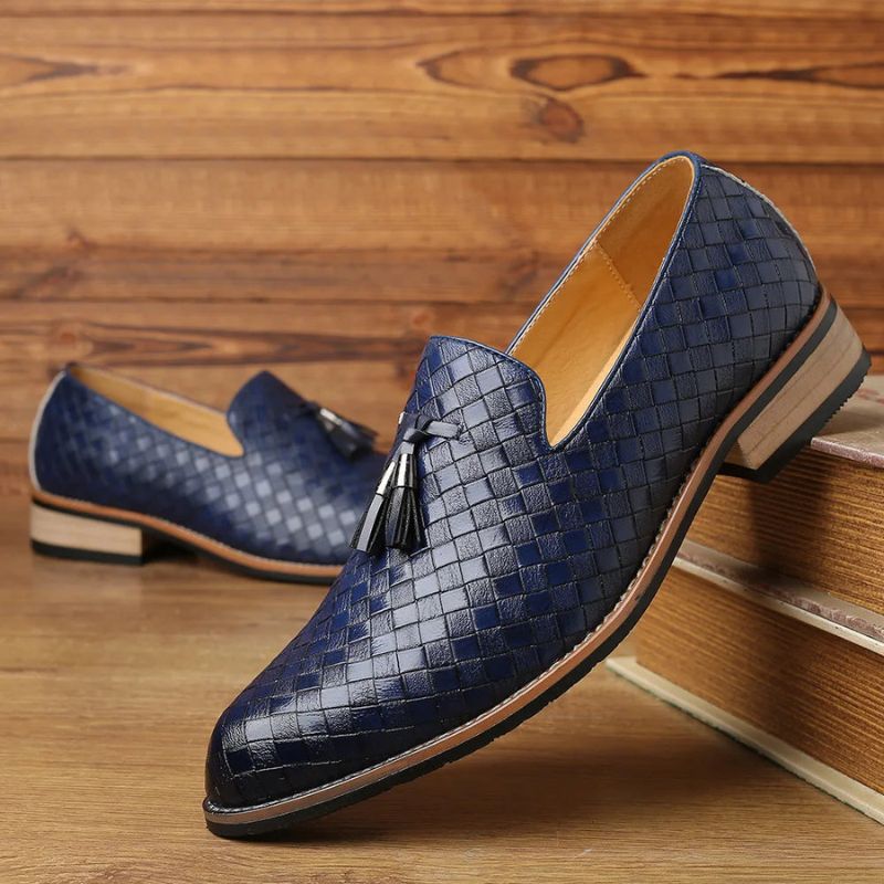 Mocassim Masculino de Couro Oxford Celesto RZ307