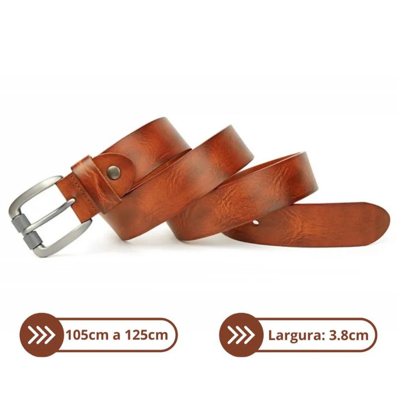 Cinto Social Masculino de Couro Legítimo Natural | Medyla II