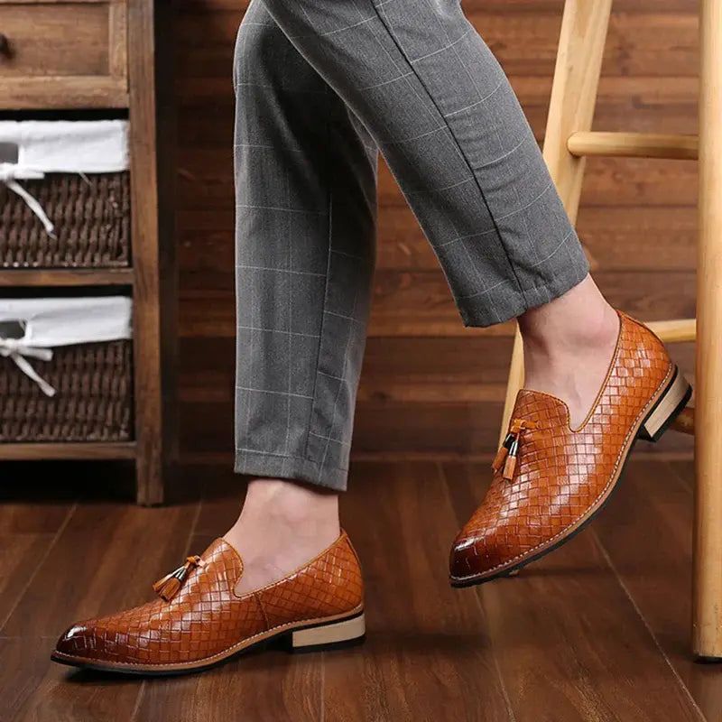 Mocassim Masculino de Couro Oxford Celesto RZ307