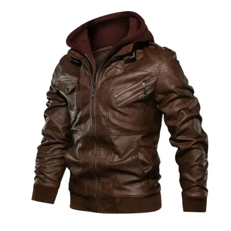 Jaqueta de Couro Masculina Celesto Bronx