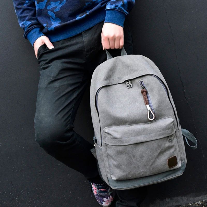 Mochila de Lona Masculina Celesto