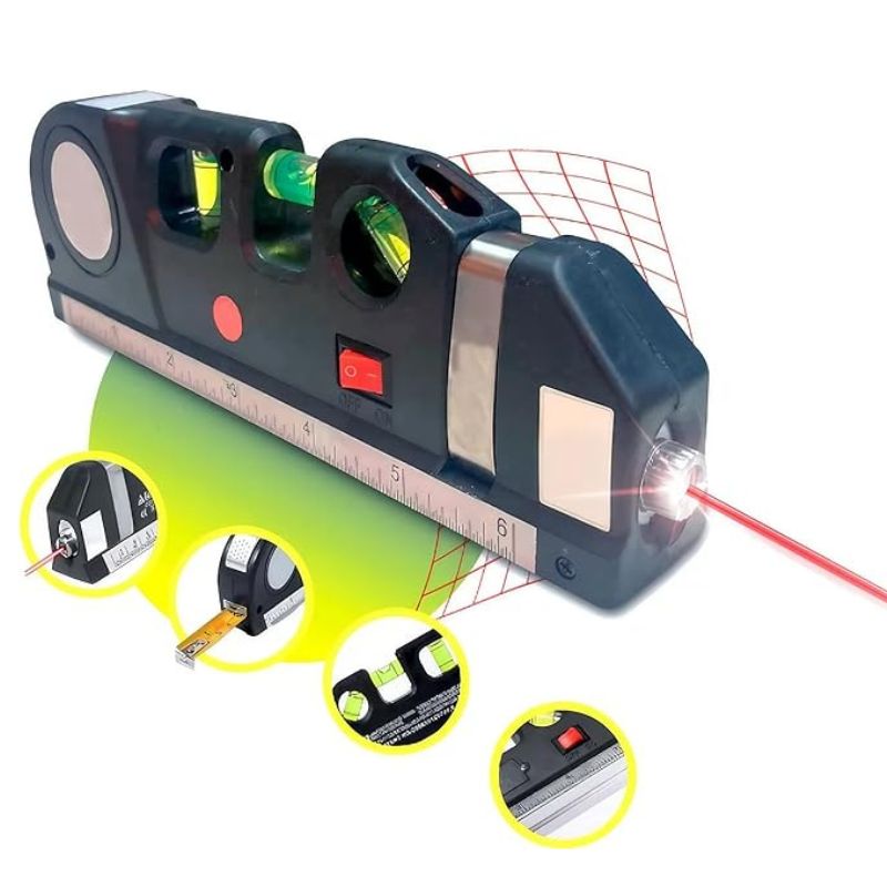 Ferramenta de Medição 4 em 1 - Nível Laser