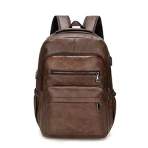 Mochila Masculina de Couro Celesto Apex