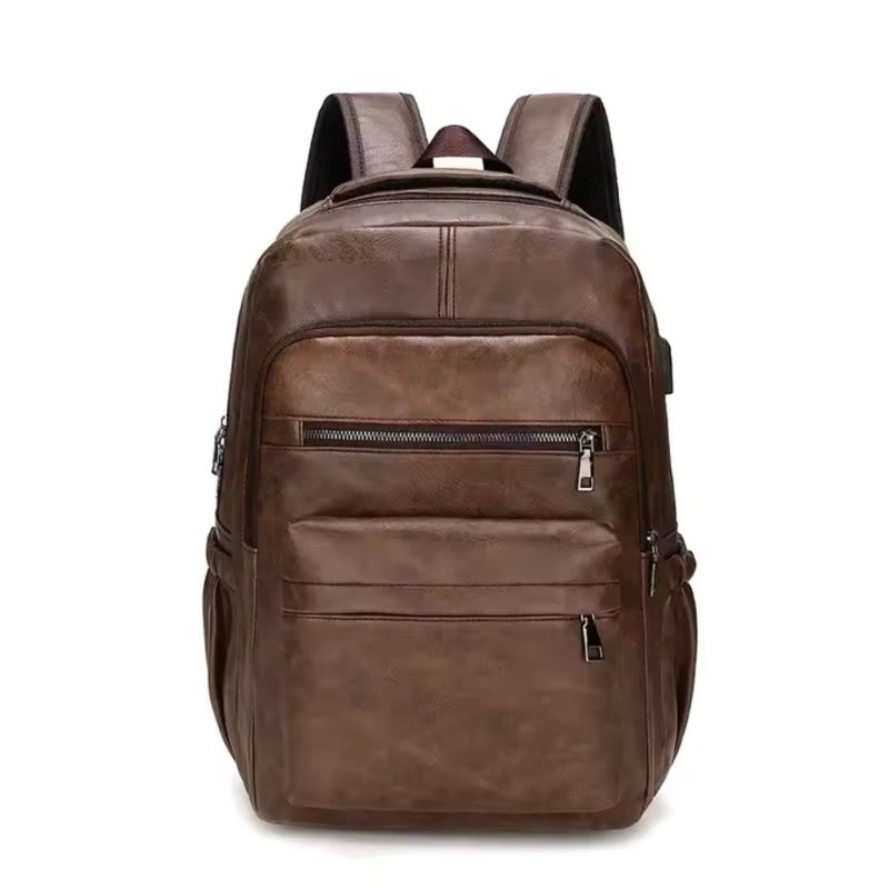 Mochila Masculina de Couro Celesto Apex