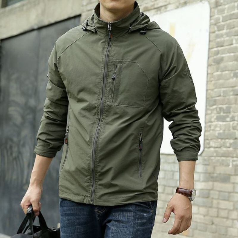 Jaqueta Masculina Impermeável Outdoor Celesto