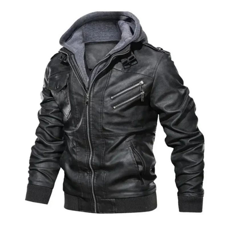 Jaqueta de Couro Masculina Celesto Bronx