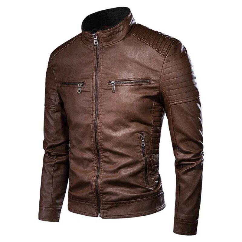 Jaqueta de Couro Masculina Celesto Belgium