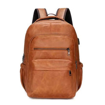 Mochila Masculina de Couro Celesto Apex