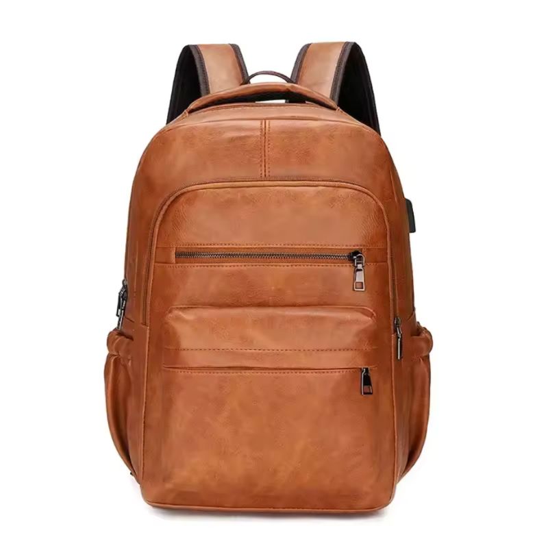 Mochila Masculina de Couro Celesto Apex