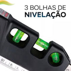 Ferramenta de Medição 4 em 1 - Nível Laser