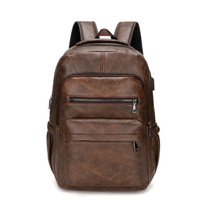 Mochila Executiva em Couro Celesto Cargo