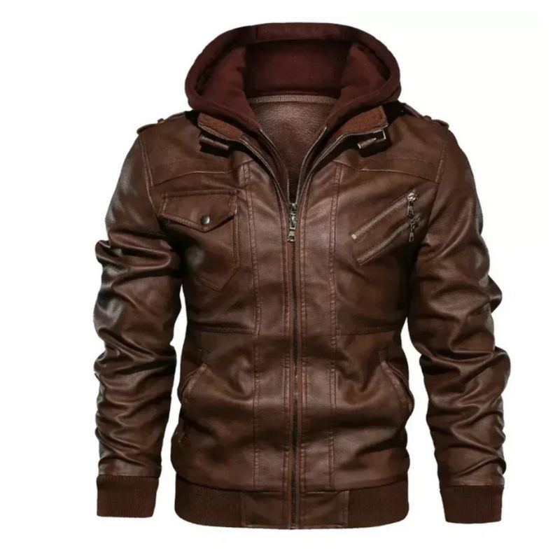 Jaqueta de Couro Masculina Celesto Bronx