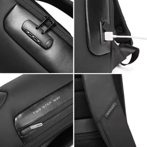 Mochila Executiva Anti Furto Bange Celesto