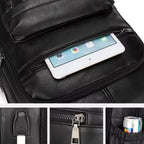 Mochila Masculina de Couro Celesto Apex