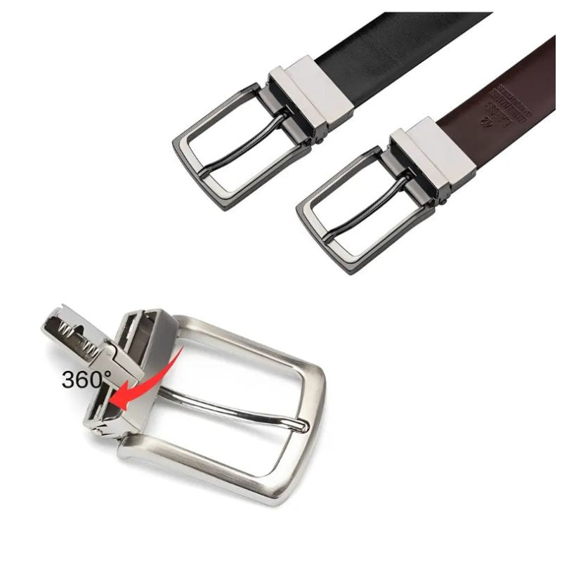 Cinto Social Masculino de Couro Dupla Face | Celesto