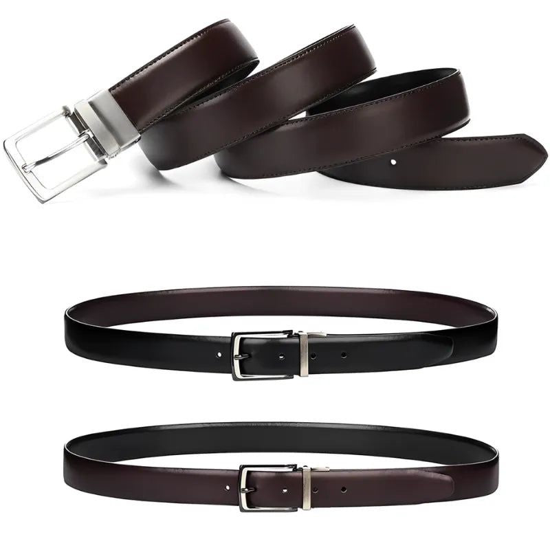 Cinto Social Masculino de Couro Dupla Face | Celesto