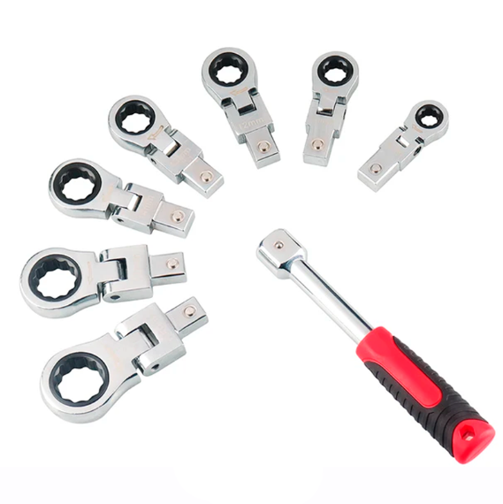 Kit 20 Peças Chave Catraca Flex Grip