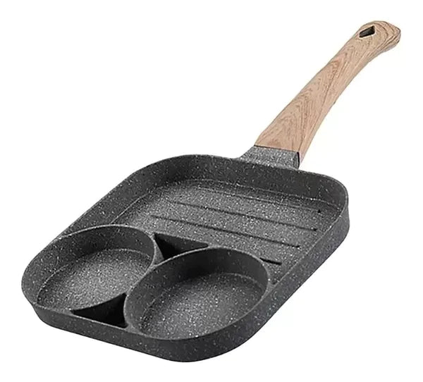 Frigideira Antiaderente Gold Chef 3 em 1