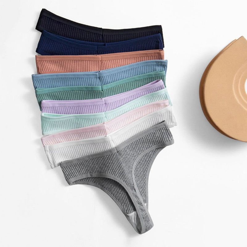 Kit de 10 Calcinhas Sensuais e Confortáveis em Algodão - SoftComfort