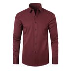 Camisa Flexível Ultra Comfort Tecido Seda Gelo - Não amarrota