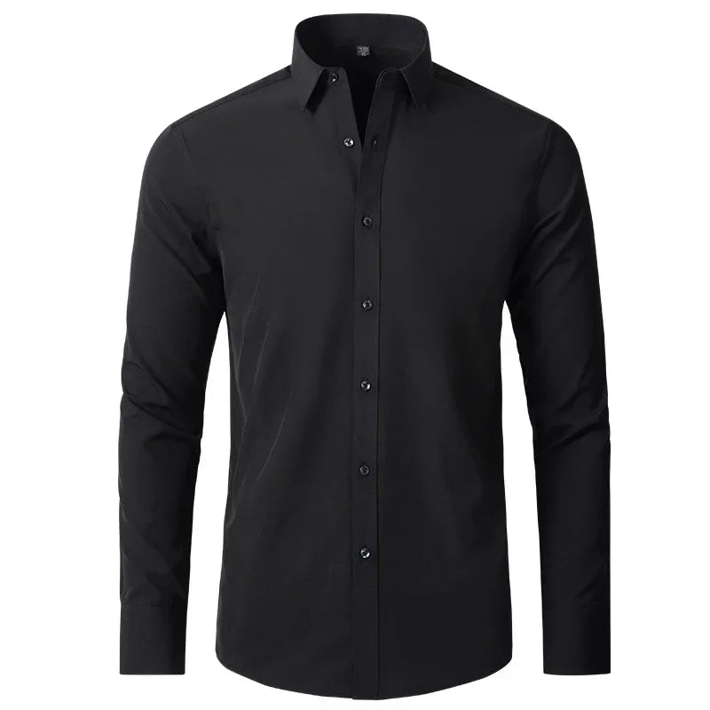 Camisa Flexível Ultra Comfort Tecido Seda Gelo - Não amarrota