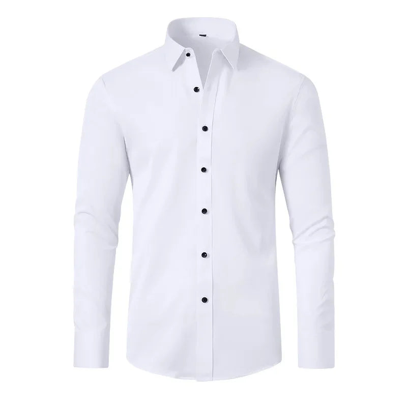 Camisa Flexível Ultra Comfort Tecido Seda Gelo - Não amarrota