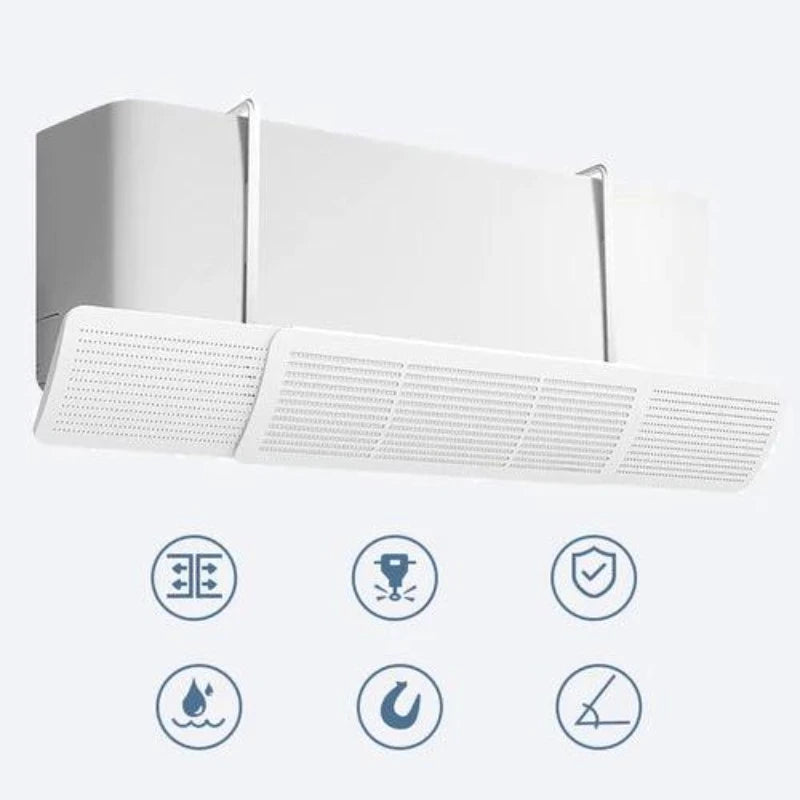 Defletor de Ar Condicionado Ajustável Universal