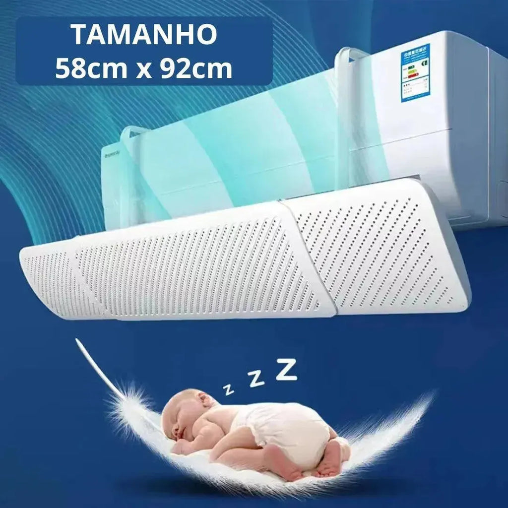 Defletor de Ar Condicionado Ajustável Universal