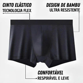Kit 10 Cuecas de Fibra de Bambu - Ultra Confortável