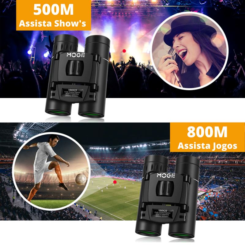 Binóculos Profissional HD 100x22 | Visão Noturna