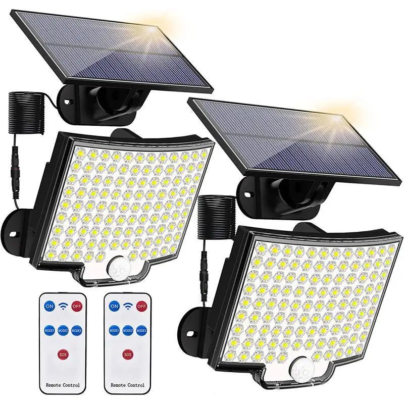 Lâmpada Solar 106 Leds - Sensor de movimento incluso