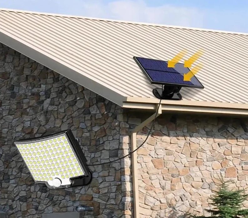 Lâmpada Solar 106 Leds - Sensor de movimento incluso
