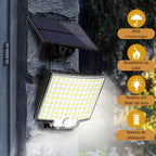 Lâmpada Solar 106 Leds - Sensor de movimento incluso