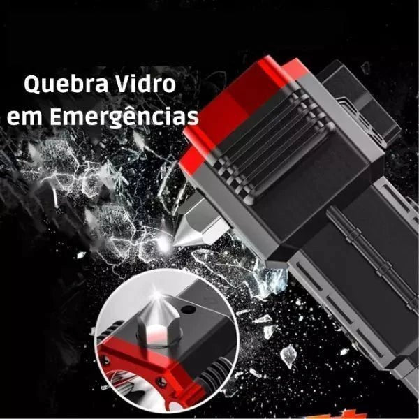 Lanterna Tática 4 em 1 com Powerbank Integrado - Ultra Potência