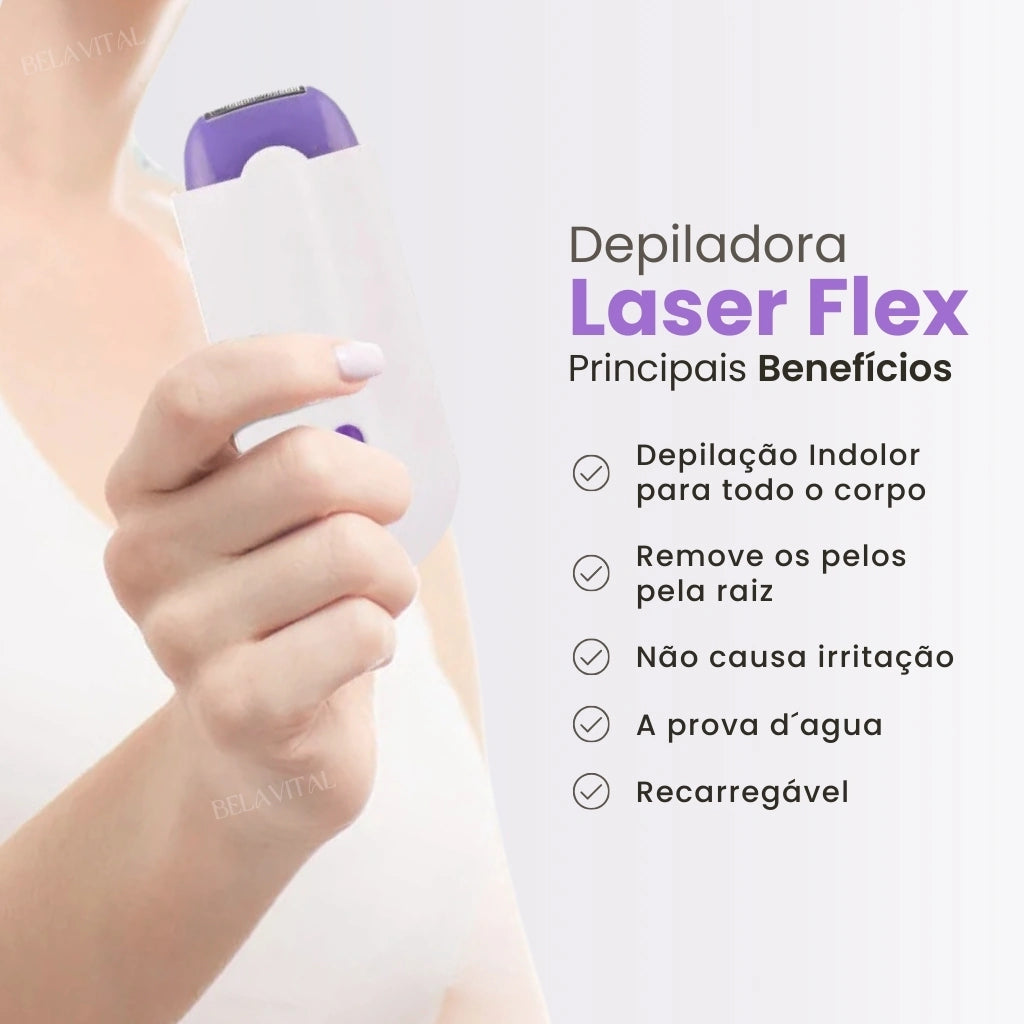 Depilador Laser Indolor 2 em 1 - DepilFlex